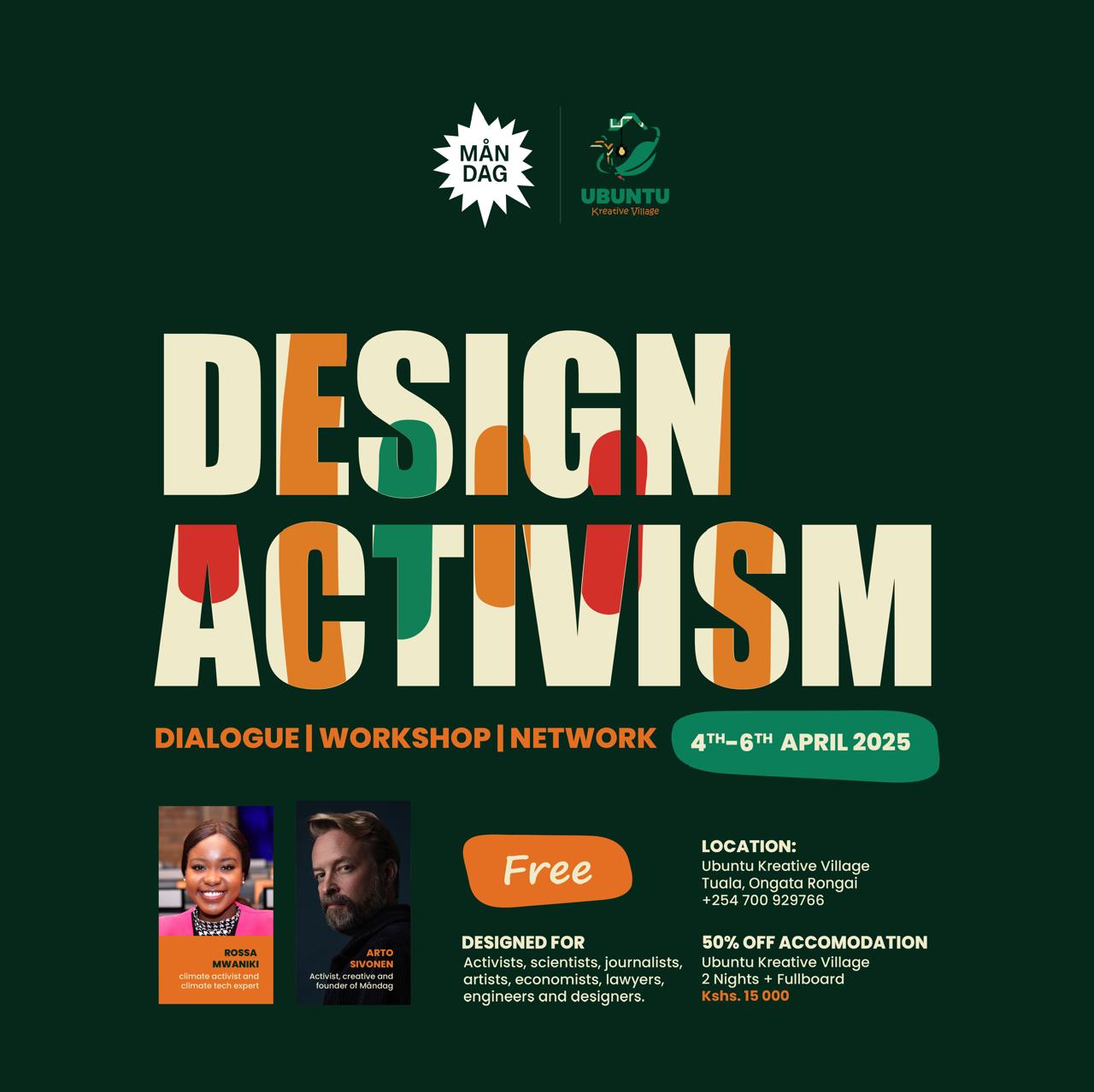 Design Activism event poster
